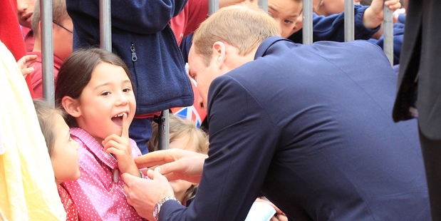 Duke of Cambridge attend a wreath laying and public walk in Seymour Square, Blenheim . Photo / APN