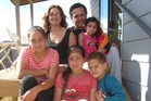 Kirsty Slack and Frank Vlamings (back left to right) with their blended family including Evolet Vlamings, 3, back right, Jada Slack, 11, front left, Mya Slack, 9, front centre, and Detroit Vlamings, 7, front right. Two-year-old Elexus Rupena-Tuoro is not pictured as he was taking an afternoon nap. Photo/Hannah Norton Kirsty Slack and Frank Vlamings (back left to right) with their blended family including Evolet Vlamings, 3, back right, Jada Slack, 11, front left, Mya Slack, 9, front centre, and Detroit Vlamings, 7, front right. Two-year-old Elexus Rupena-Tuoro is not pictured as he was taking an afternoon nap. Photo/Hannah Norton