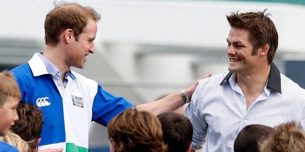 Prince William has met Richie McCaw several times. Photo / Sarah Ivey