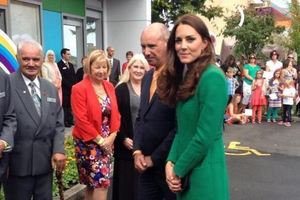 The Duchess arrives at Rainbow Place. Photo / Twitter / Governor General