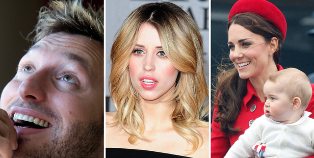 Ian Thorpe, Peaches Geldof, and the Duchess of Cambridge with Prince George. Photos / Richard Robinson/AP/Mark Mitchell