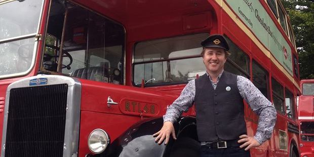 Declan Scott, director, SHE Chocolat with the company's chocolate bus.