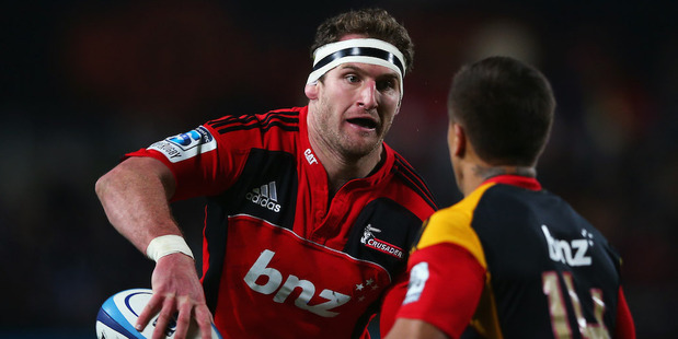 The Crusaders use Kieran Read like an extra back. Photo / Getty Images