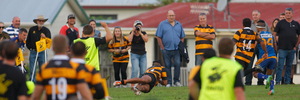 Rugby baywide championship. Te Puke Sports v Tauranga Sports. Gideon Uelesie