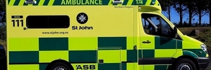 TOUGH RULE: Ambulances take Wanganui people to Palmerston North for health services - but at a cost. GDN100414STJOHN
