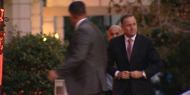 John Key attended the Maori Party's event at the Northern Club in Auckland. Photo / Native Affairs for Maori TV
