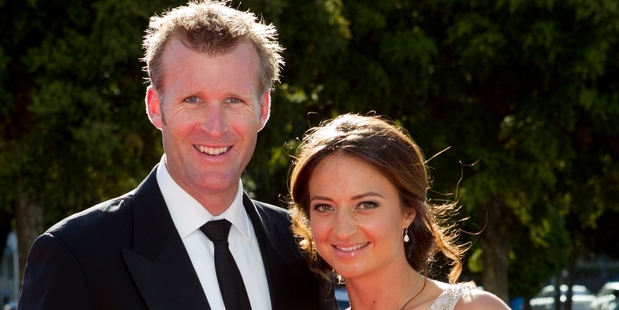 Mahe Drysdale and Juliette Haigh are excited about becoming parents. Photo / NZ Herald