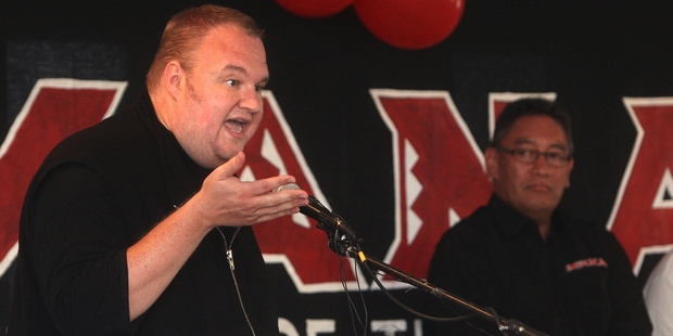 Kim Dotcom has travelled across the political spectrum to settle on an unlikely ally: Hone Harawira. Photo / APN