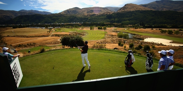 Sir Michael Hill's course in Queenstown plays host each year to business heavyweights and international celebrities. Photo / Getty Images