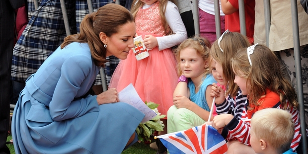 Everywhere Catherine went there were little girls dressed up as princesses in pink frothy tutus and sparkly tiaras.