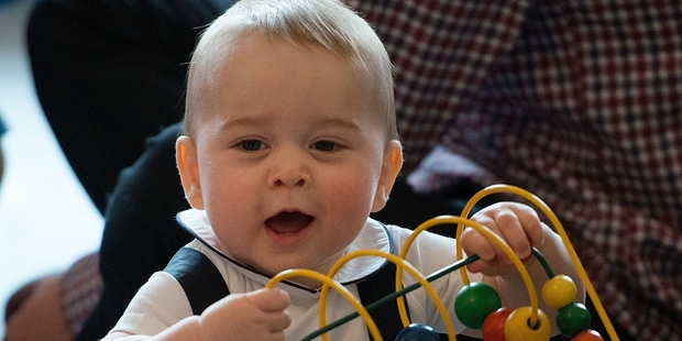 The photograph taken by Marty Melville of Prince George during the royal playdate.