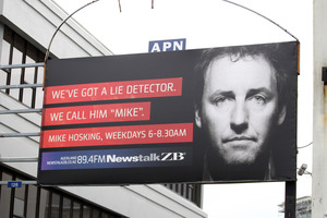 Newstalk ZB's Mike Hosking's breakfast show was up nearly one per cent nationally in the latest ratings.
