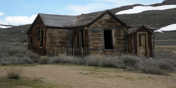 The weather-battered buildings at Bodie State Historic Park provide an insight into the hard lives of the gold miners who once called this windswept desert plateau home. Photo / Eveline Harvey