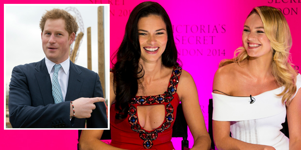 Prince Harry has been invited to view a Victoria's Secret show from the front row. Photo / AP