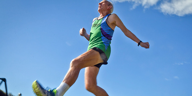 Tauranga Ramblers member Sid Pavett, 80, is training for the Rotorua marathon and said being fit helped fight off sickness.
PHOTO/ANDREW WARNER