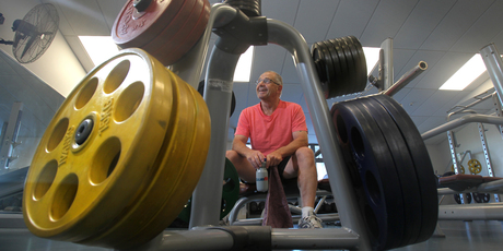 Dave Maybury, 67, started going to the gym when he retired and says it helps make him feel healthier and happier.
PHOTO/JOHN BORREN