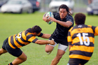 Siaosi Iongi, former Tongan sevens international, makes a break for Rangataua in the loss to high- flying Te Puke Sports on Saturday. Photo/Andrew Warner Siaosi Iongi, former Tongan sevens international, makes a break for Rangataua in the loss to high- flying Te Puke Sports on Saturday. Photo/Andrew Warner