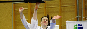Tauranga's Maddison Black was dynamic at the Regional ITF Taekwondo tournament at Aquinas College Hall on Sunday. Photo/George Novak