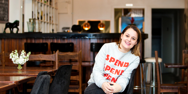 Lukrecya Craw, owner and chef of new bar and eatery the Peach Pitt on K Rd. Photo / Babiche Martens.