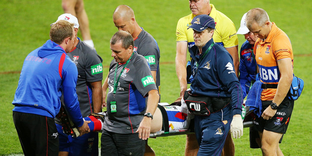 The change in rules will hopefully lead to the prevention of injuries such as that sustained by Alex McKinnon. Photo / Getty Images