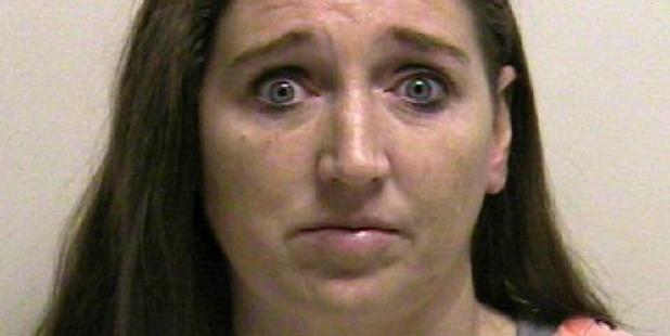 Megan Huntsman, who was booked into the Utah County jail on suspicion of killing six of her newborn children over the past decade. Photo / AFP