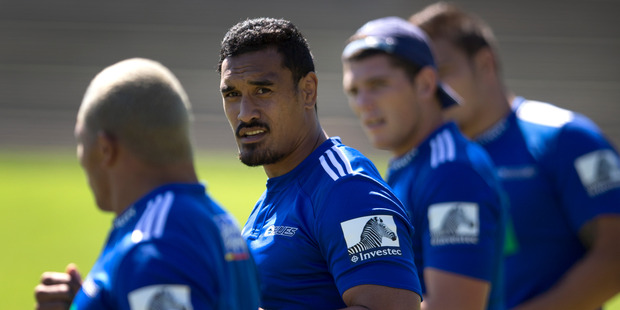 Blues player's during a training session. File photo / Brett Phibbs