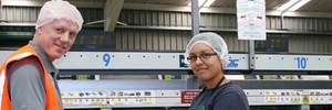 Operations manager Nigel Martin with Celeste Bareiro. Photo/Supplied