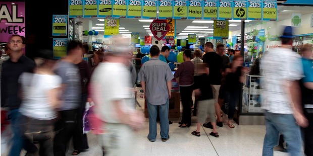 Consumer confidence is up giving Kiwis a greater enthusiasm for buying major household items. Photo / NZ Herald
