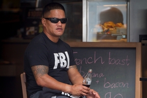 Teina Pora toasted his freedom with a bottle of soft drink - but the Parole Board says its his decision not to talk to the media. Photo / Sarah Ivey