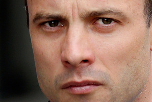Oscar Pistorius arrives at court in Pretoria, South Africa. Photo / AP
