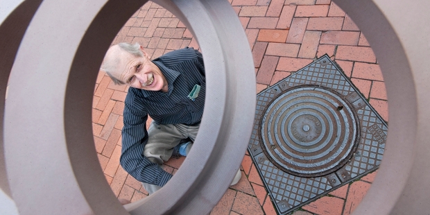 Rotorua roading engineer Neil Gumbley has invented the Rotaring, a system that allows manhole covers to be fitted level with the road surface. Photo / Ben Fraser