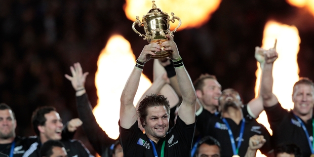 The moment Richie McCaw lifted the World Cup in 2011, New Zealand Rugby's finances started to soar. Photo / Brett Phibbs