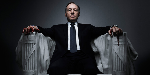Kevin Spacey in House of Cards.