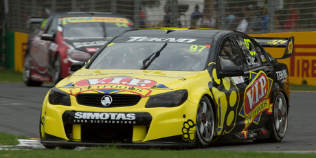 Shane Van Gisbergen driving during the Melbourne Grand Prix.