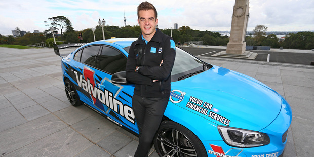 Volvo driver Scott McLaughlin can't wait to get back racing on home soil. Picture (right) / Simon Watts/ www.bwmedia.co.nz