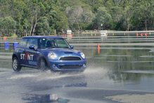 Mini stunt driving school. Photo / David Linklater