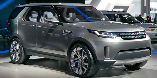 The 2015 Land Rover Discovery Vision Concept is introduced during the 2014 New York International Auto Show.Photo / AP