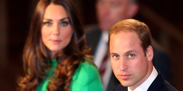 The Duke and Duchess of Cambridge made a surprise appearance at an Anzac Day Dawn Service. Photo / AP