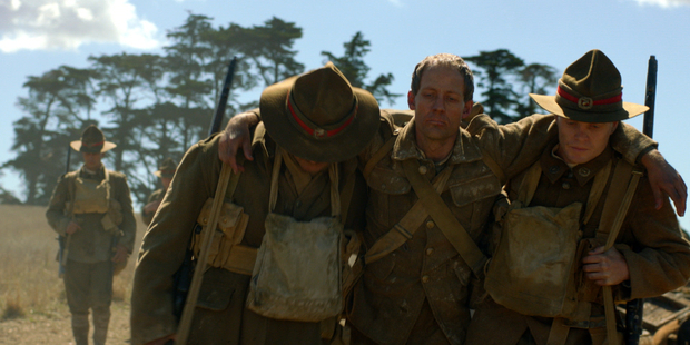 Fraser Brown, middle, in Field Punishment No 1.