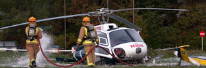 The scene of the helicopter crash. Photo/File