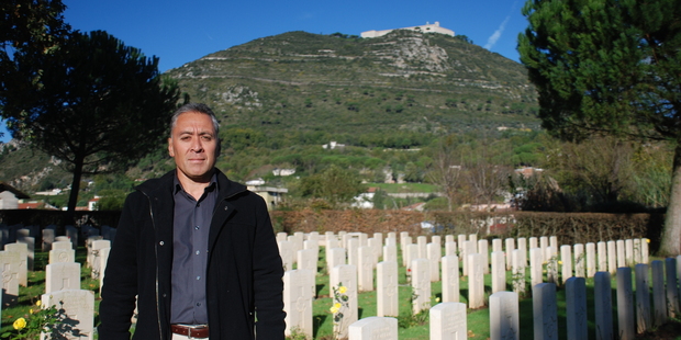 Historian Dr Monty Soutar in Maori TV documentary The Italian Campaign.
