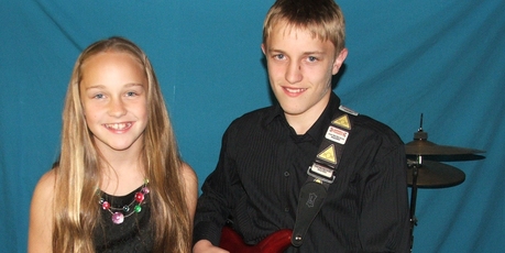 Brother and sister act Ryan and Hayley Monaghan.
