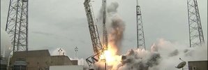 The Cape Canaveral rocket launch.
