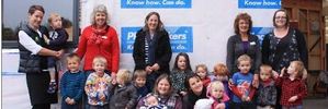Cromwell Kindergarten staff, children and parents are organising a hunting competition to raise funds for its new whanau room, to be added on to the building. Photo / Leith Huffadine.