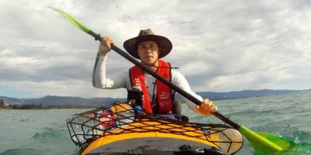 Philipp Cartier, 19, was swept 4km from the South Island coast.