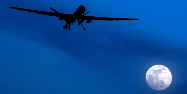 A US Predator drone in Yemen killed Kiwi man Muslim bin John and other suspected al-Qaeda members. Photo / AP