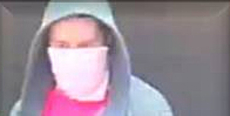 A suspected picture in a CCTV image from a robbery at Mobil Glen Innes. Photo / NZ Police