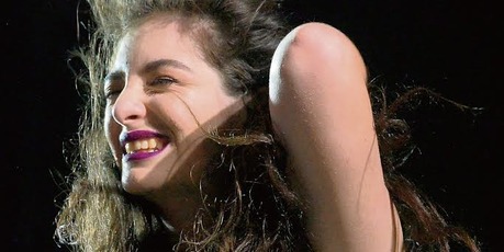 Lorde wearing her new lipstick. Photo / Supplied.