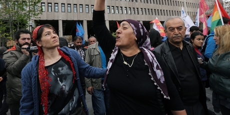 The Turkish uprising - in which the son of Safi Sarisuluk (above) was killed by police - was sparked by plans to bulldoze an Instanbul park to make way for a shopping mall. Photo / AP