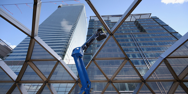 The sale of HSBC's Canary Wharf HQ could set a British record, say property sources. Photo / Getty Images